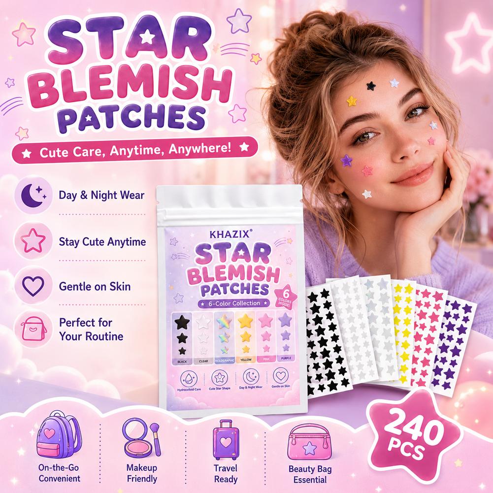 Hydrocolloid Pimple Patch - 240PCS Star Pimple Patches For Face