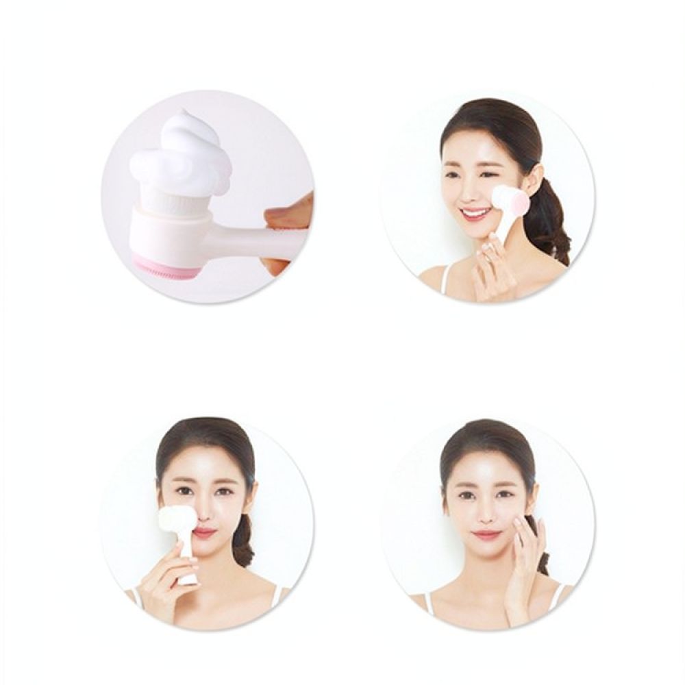 Silicone Face Scrubber Electric - Silicone Facial Cleaning Brush Manual Double