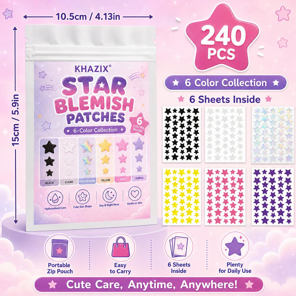 240PCS Star Pimple Patches For - Hydrocolloid Pimple Patch 评论和价格