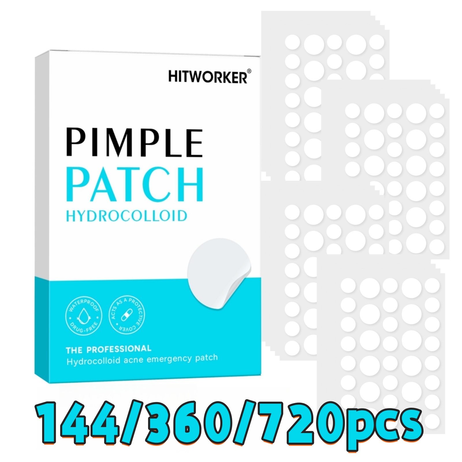 144/360/720pcs Hydrocolloid Ac - Hydrocolloid Pimple Patch 评论和价格