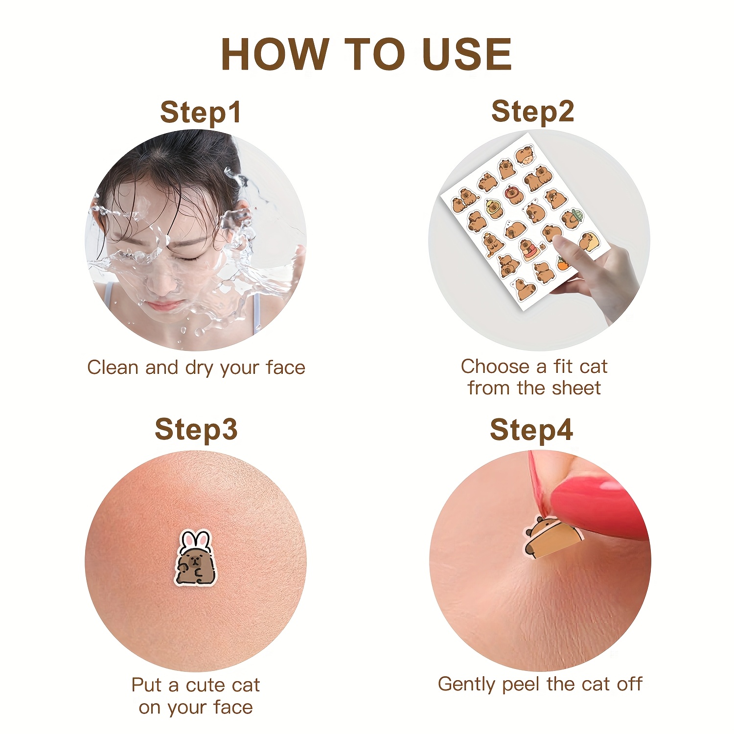 Capybara Shaped Pimple Patches - Skincare 评论和价格