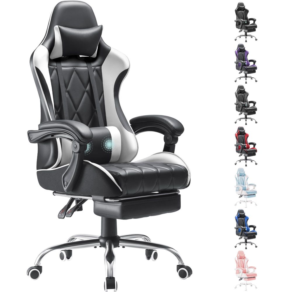 Gaming Chair, Computer Chair w - Massage 评论和价格