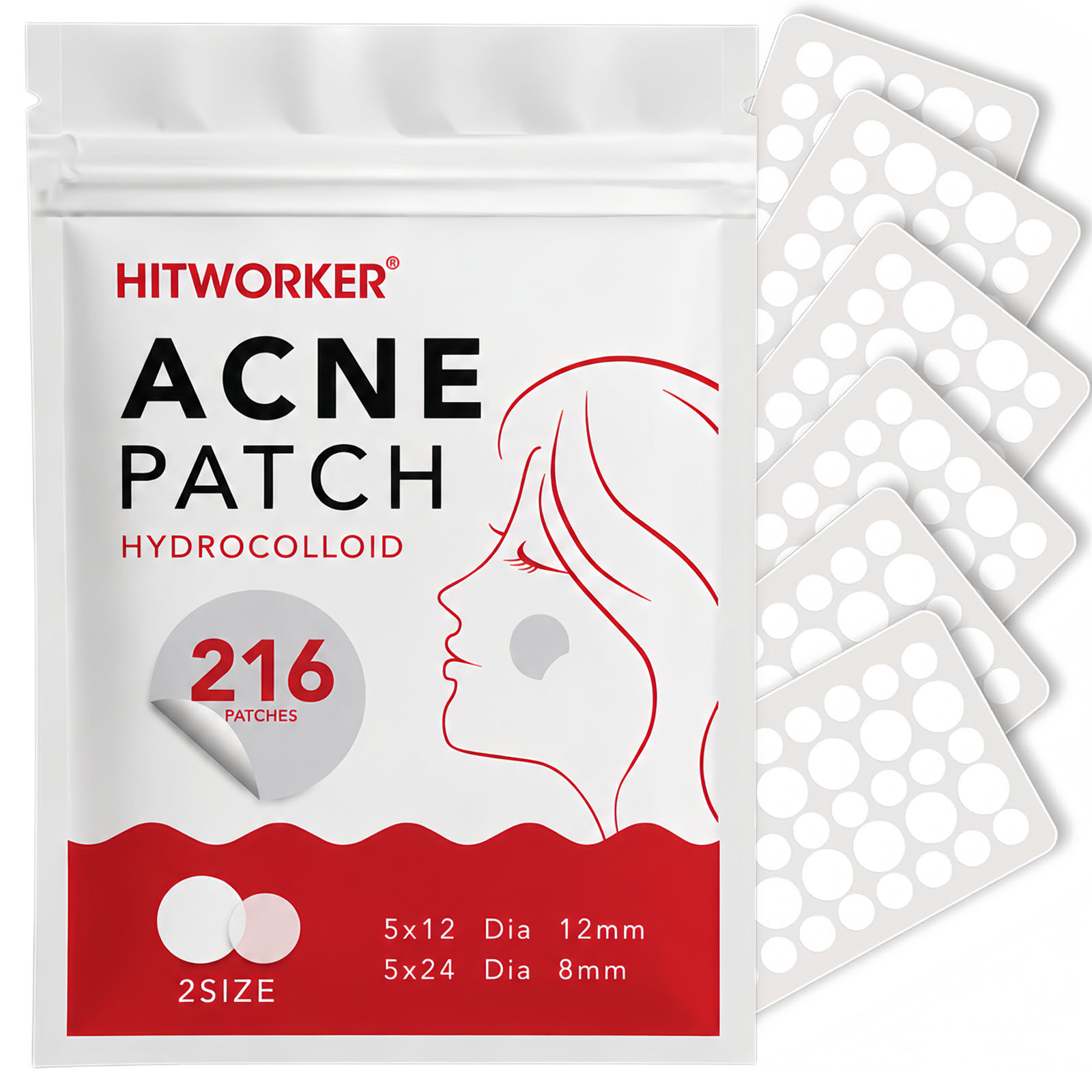 216pcs Hydrocolloid Pimple Pat - Hydrocolloid Pimple Patch 评论和价格