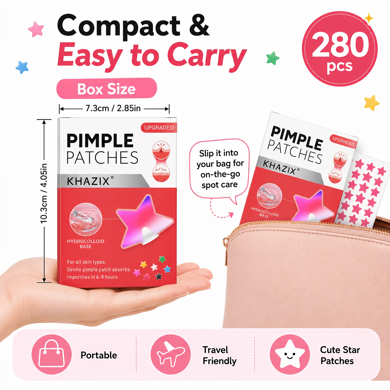 280pcs Star Pimple Patches, 7  - Hydrocolloid Pimple Patch 评论和价格