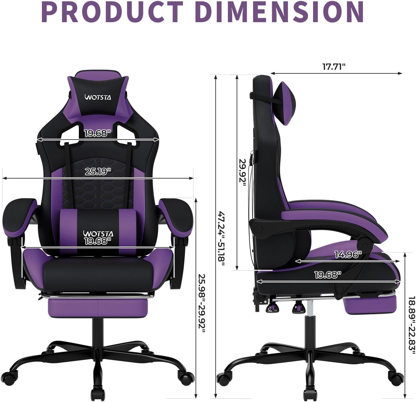 Gaming Chair with Massage,Ergo - Massage 评论和价格