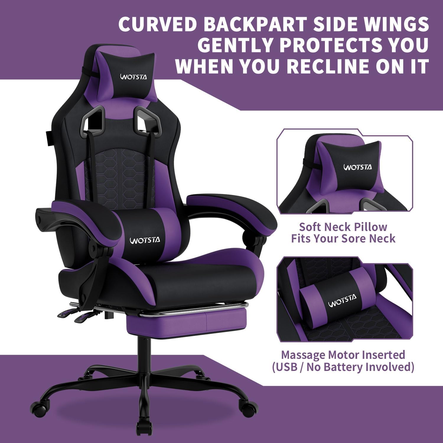 Gaming Chair with Massage,Ergo - Massage 评论和价格